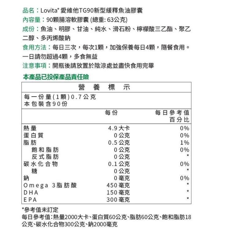 Lovita愛維他rTG90新型緩釋迷你魚油膠囊 ﹝小資屋﹞(0102616)