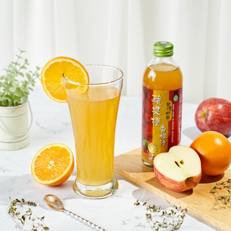 【台灣好田】蘋果橙香檬汁300mlX6瓶