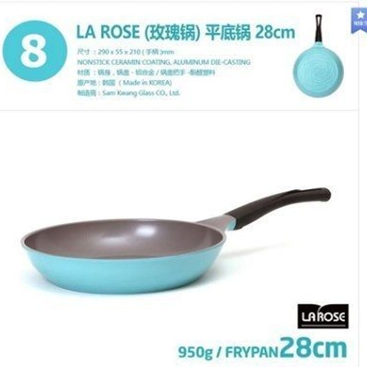 韓國 La Rose 玫瑰鍋 Chef Topf 銀離子 陶瓷塗層NO.08-2