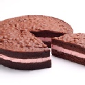 72%古典巧克力蛋糕-草莓