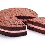 72%古典巧克力蛋糕-草莓