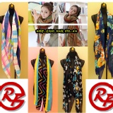 超質感亞麻棉紗圍巾/披肩/不勾紗