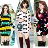 秋冬實搭法蘭絨中大尺碼長版上衣