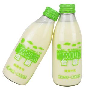【高屏羊乳】台鹿系列-SGS玻瓶蘋果調味牛奶200ml