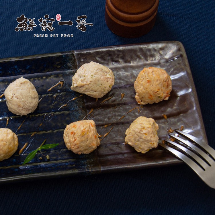 鮮寵一番-花椰菜雞肉丸 單包/180g 雞胸肉 天然零食 寵物肉丸 寵物鮮食 天然寵物零食 寵物丸子