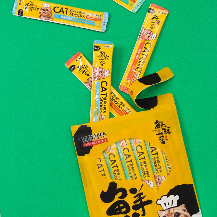 鮮寵一番-貓泥 單包10入/160g 肉泥 貓肉泥 貓咪肉泥 貓用肉泥 貓零食