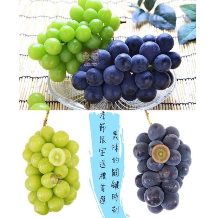 【緁迪水果】中秋禮盒推薦-日本麝香/貓眼葡萄雙拼禮盒(2串/盒)