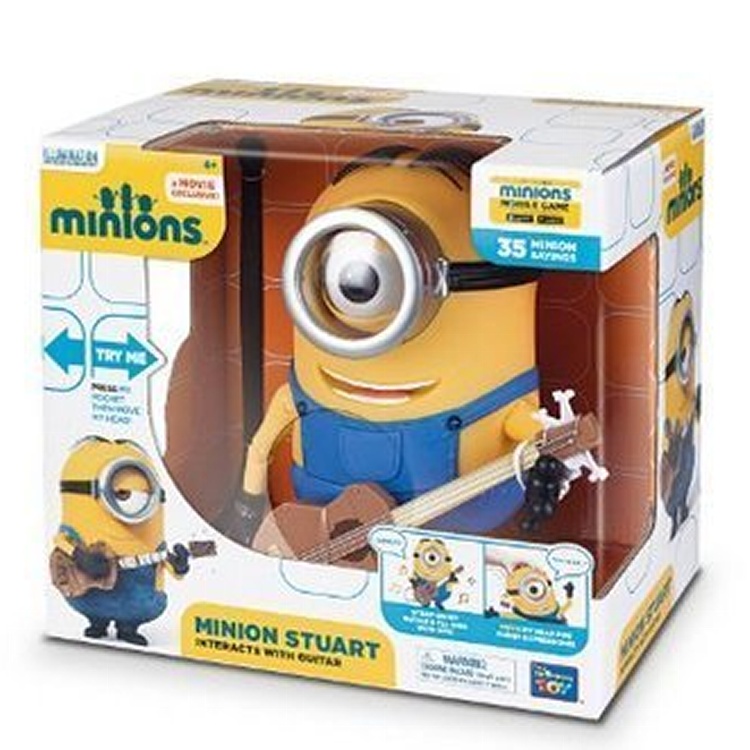 [小小兵STUART與吉他] Minions 神偷奶爸 35種說話唱歌 互動玩偶