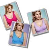 無鋼圈內衣3入/組~(藍玫紅紫)L 特價：$250