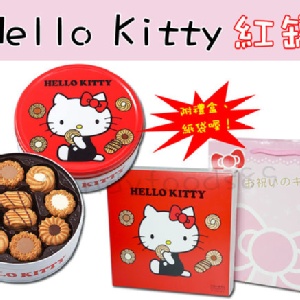 Kitty 凱蒂貓 圓罐餅乾禮盒 (330g)