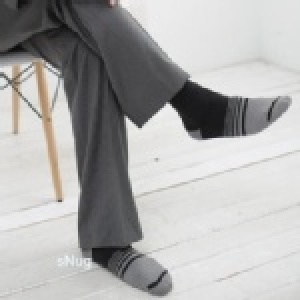 男襪-黑灰色竹炭襪 (襪子尺寸23-25cm)