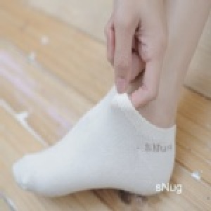 男襪-米白色竹炭船襪 (襪子尺寸22-24cm)