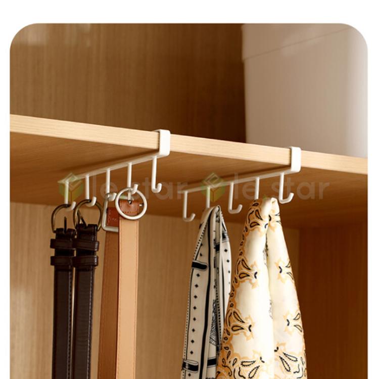 FaSoLa 多功能櫥櫃收納 5連鉤收納架