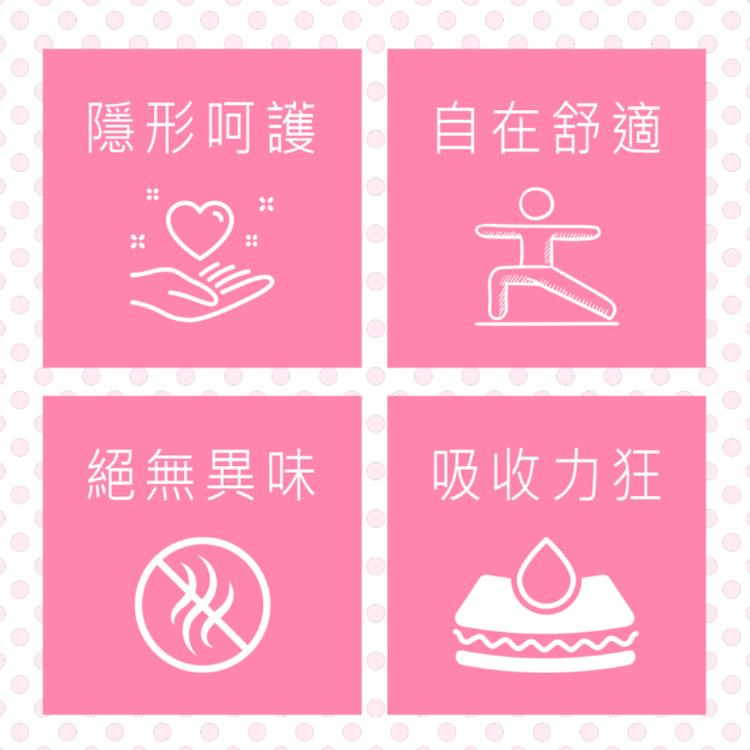 【彩虹雨點】超值套組｜奈米銀抑菌夜用（29公分）