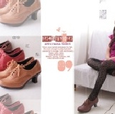 萬年不敗款．英倫學院風全真皮綁帶牛津wing tip厚底高跟踝靴．氣墊底台 現貨＋預購[Ta561450]