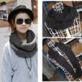 冰島毛 繞兩圈粗毛線圍脖 特價：$100