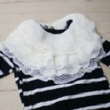 毛線針織仿蕾絲圍脖