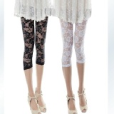 蕾絲七分褲