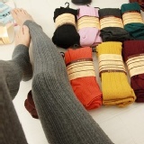 銀絲麻花加厚踩腳褲