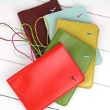 FC20-炫彩飛機Logo 皮質護照夾