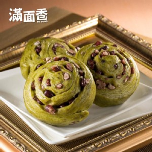 【滿面香】翠綠茶香（抹茶紅豆） - 4顆入
