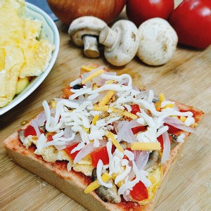 厚片吐司披薩 - 義式番茄烘蛋(3片)