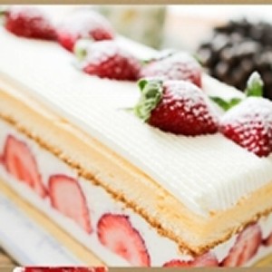 極緻草莓蛋糕(生乳+卡士達)