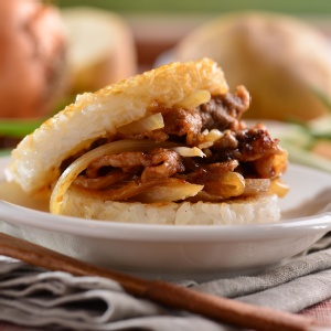 喜生米漢堡-沙茶牛肉米漢堡 特價：$179