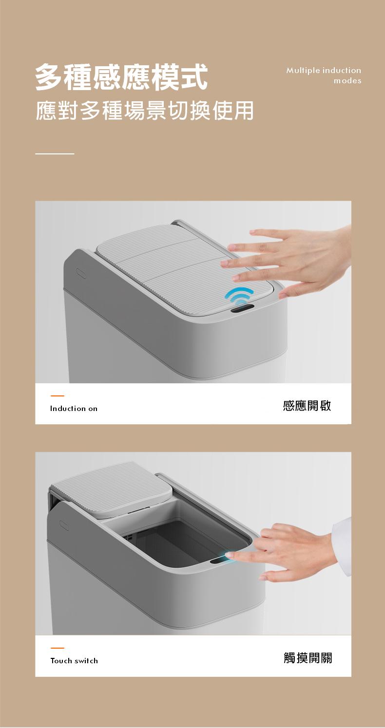 多種感應模式，應對多種場景切換使用，感應開啟，觸摸開關。