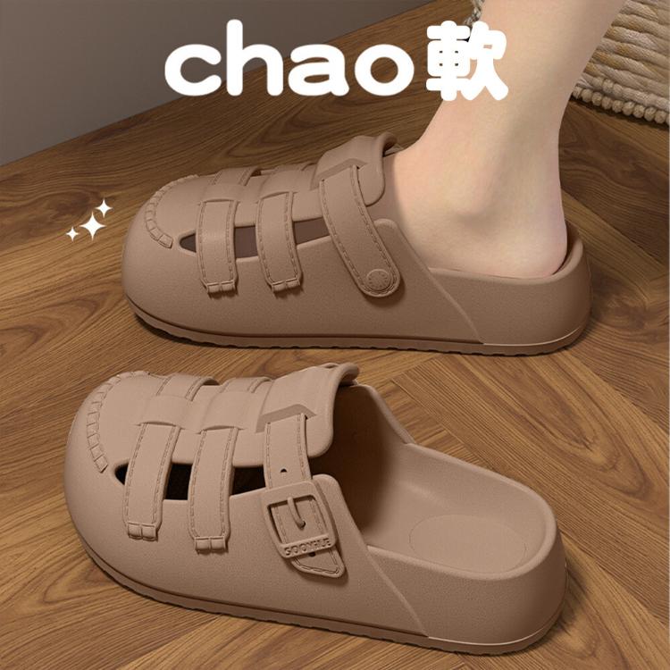 【CityStar】夏季女性防滑耐磨厚底洞洞鞋涼鞋(3色/35-40碼)