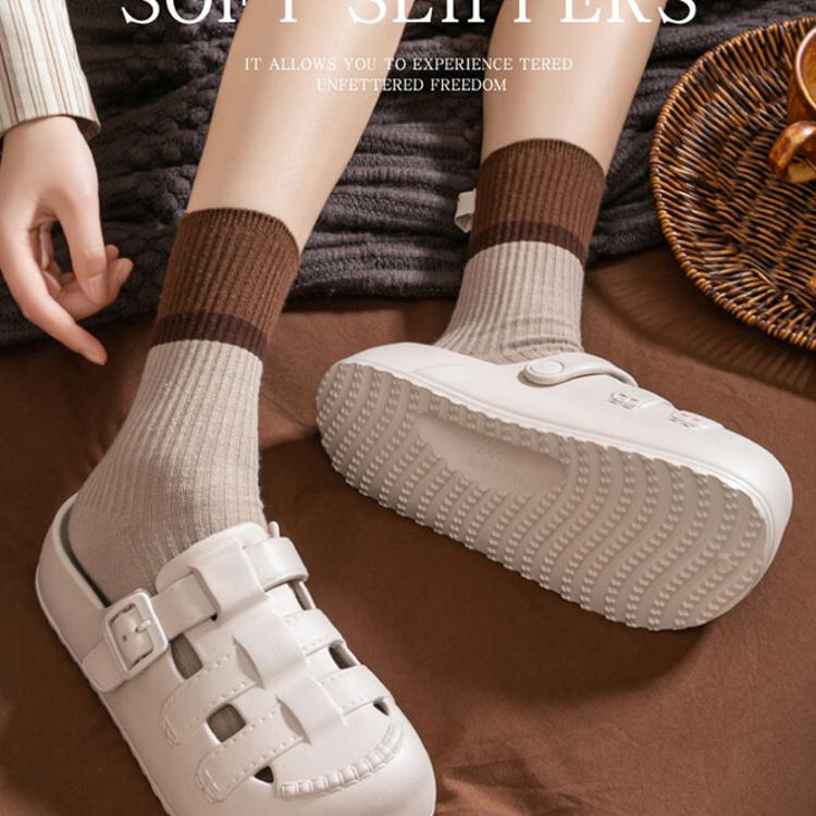 【CityStar】夏季女性防滑耐磨厚底洞洞鞋涼鞋(3色/35-40碼)