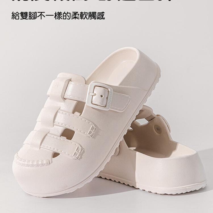 【CityStar】夏季女性防滑耐磨厚底洞洞鞋涼鞋(3色/35-40碼)