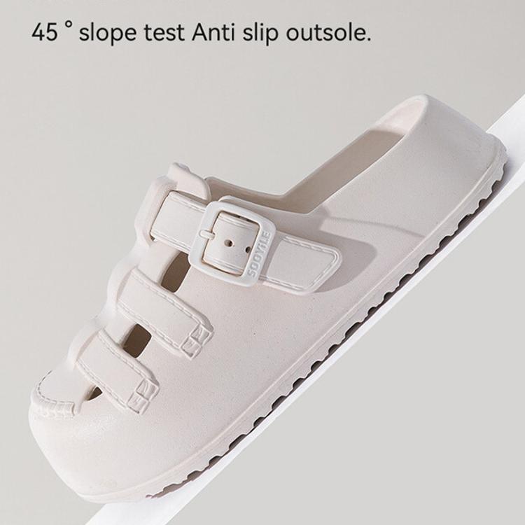 【CityStar】夏季女性防滑耐磨厚底洞洞鞋涼鞋(3色/35-40碼)