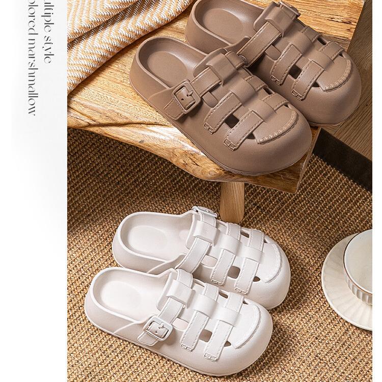 【CityStar】夏季女性防滑耐磨厚底洞洞鞋涼鞋(3色/35-40碼)