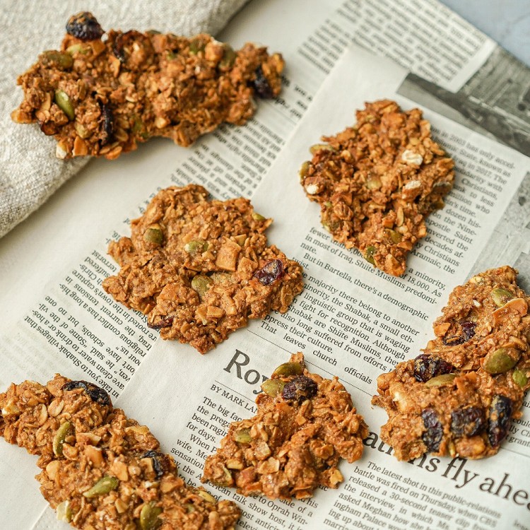 【溫室好食道】堅果燕麥脆片 原味/可可/肉桂/芝麻/無糖 飽食燕麥脆脆 手工製作
