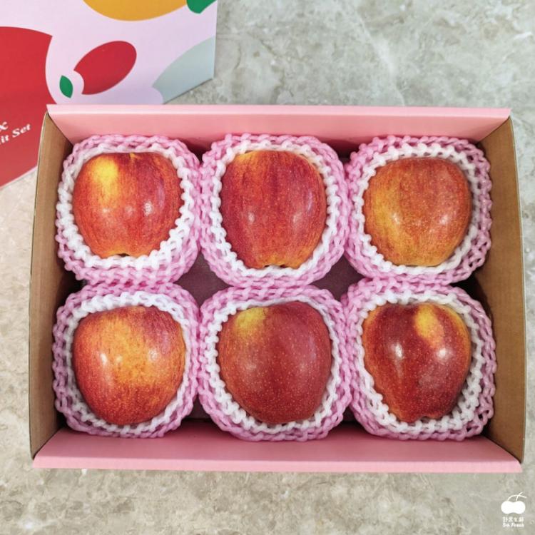 免運!【舒果SoFresh】美國愛妃蘋果6入禮盒 約1kg/盒 (3盒18顆,每顆80.7元)