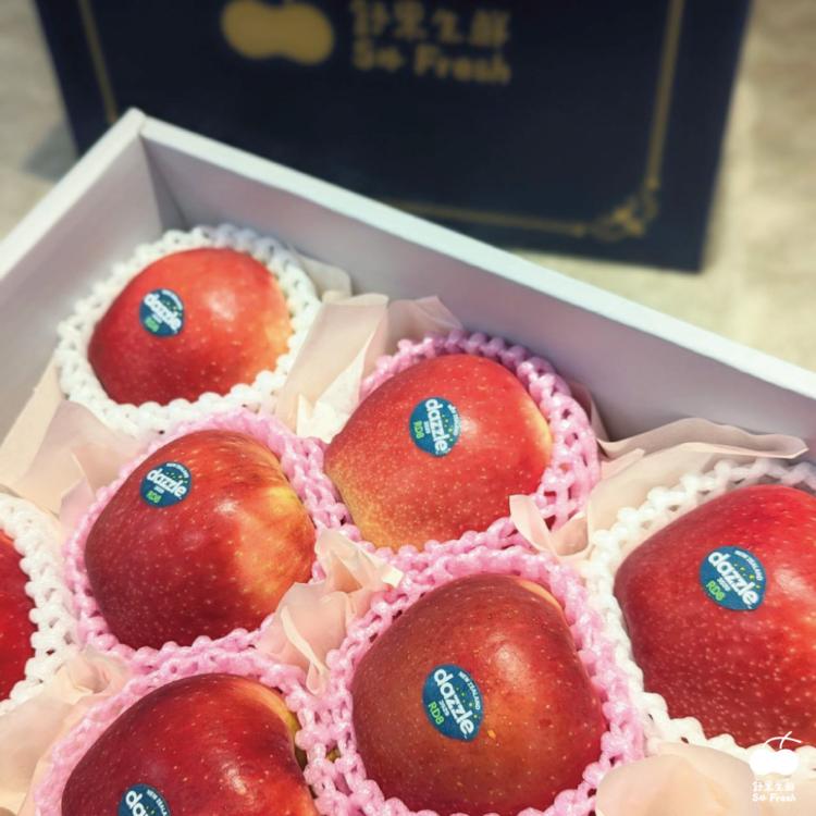 【舒果SoFresh】紐西蘭Dazzle耀眼之星/炫麗蘋果_8入禮盒