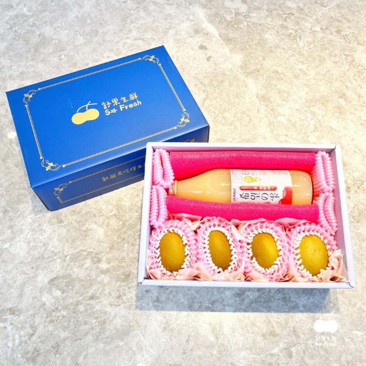 【舒果SoFresh】【果香端午】黃金奇蘋果汁禮盒(約1.5kg)