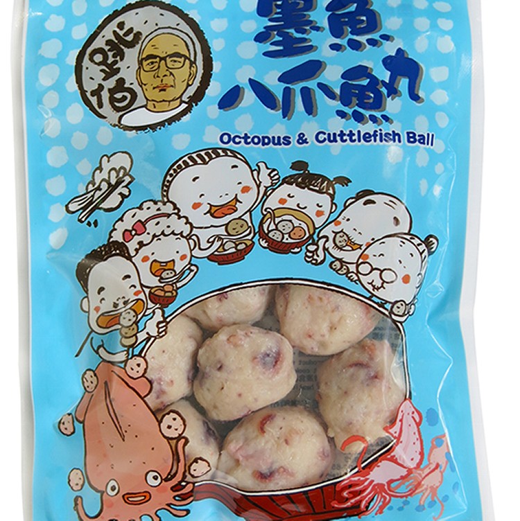 跳伯 ◆ 墨魚八爪魚丸 (300 公克)