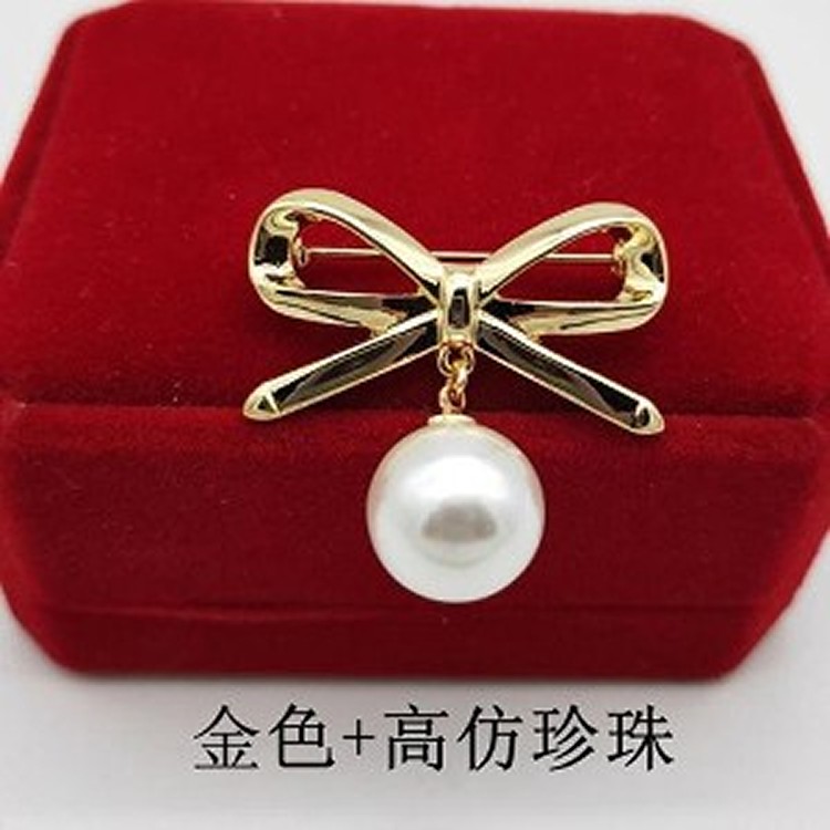 蝴蝶結高仿珍珠