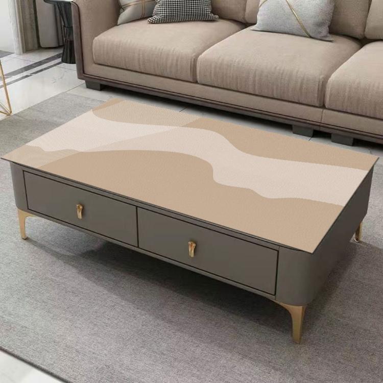 【西格生活館】侘寂風Q彈矽膠皮革桌墊60x120cm 桌布 茶几 書桌 餐桌墊 滑鼠墊