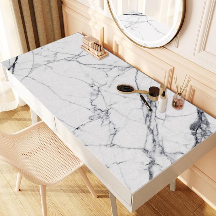 【西格生活館】簡約大理石紋矽膠桌墊(60x120cm)