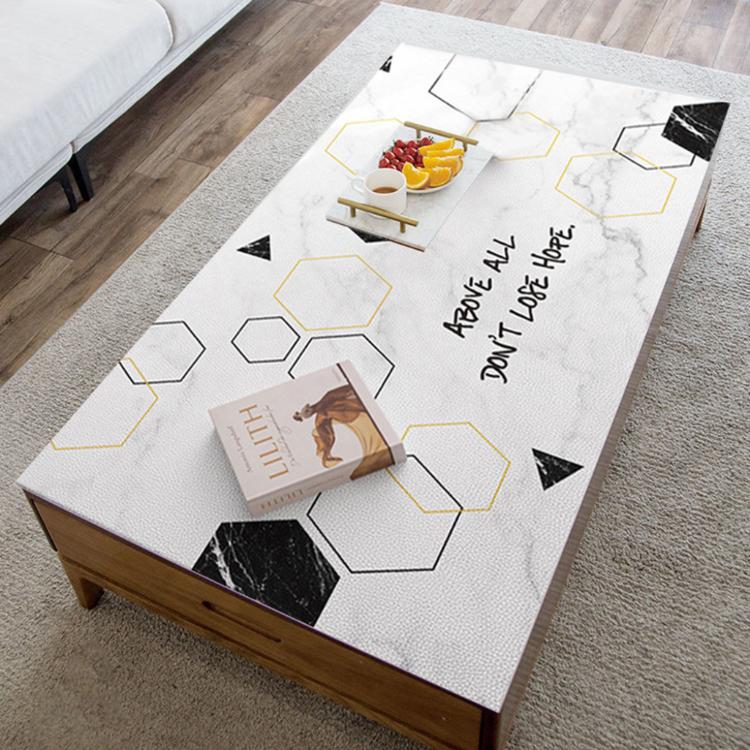 【西格生活館】簡約大理石紋矽膠桌墊(60x120cm)