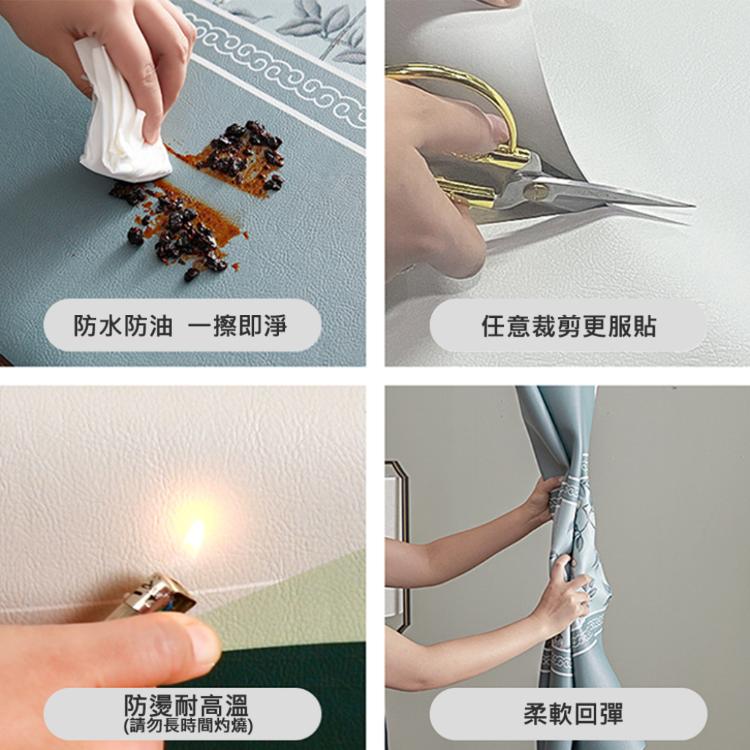 【西格生活館】簡約大理石紋矽膠桌墊(60x120cm)