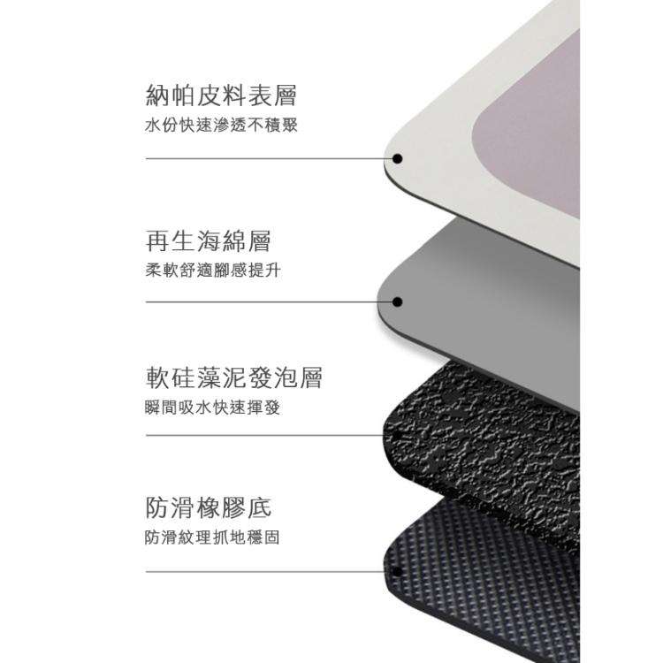 【西格生活館】畢卡喵軟硅藻土吸水地墊