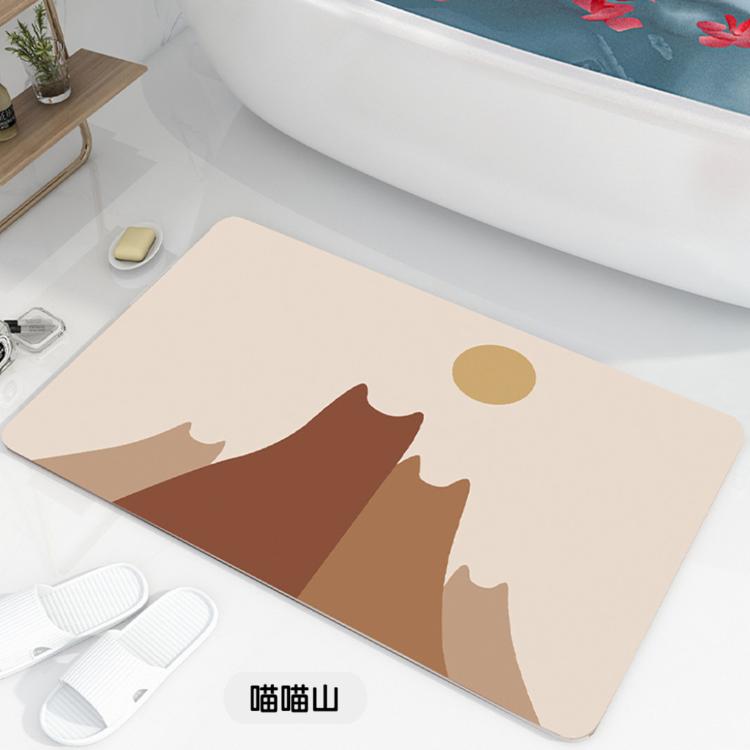 【西格生活館】畢卡喵軟硅藻土吸水地墊