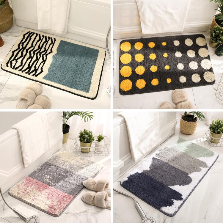 【西格生活館】北歐系吸水防滑植絨地墊 腳踏墊 玄關地墊