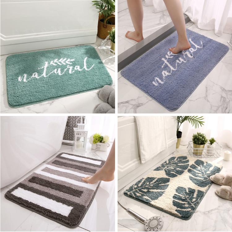 【西格生活館】北歐系吸水防滑植絨地墊 腳踏墊 玄關地墊