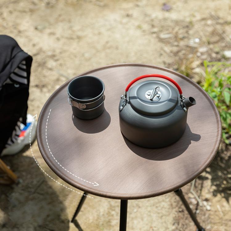 【西格生活館】戶外露營鋁合金伸縮桌腳摺疊圓桌 野營 烤肉 野餐 登山(輕便/收納/便攜)