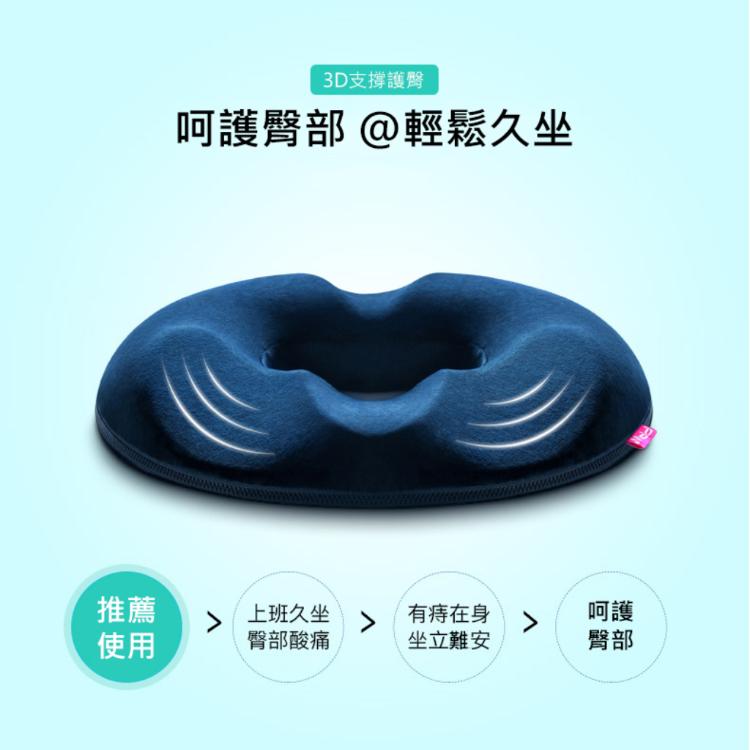 【西格傢飾】低反釋壓記憶美臀坐墊(男款/女款)